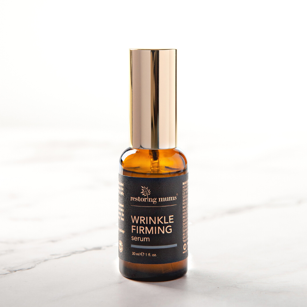 Wrinkle Firming Serum is a concentrated serum specially formulated to tighten loose skin and lessen the appearance of wrinkly skin for belly and body.